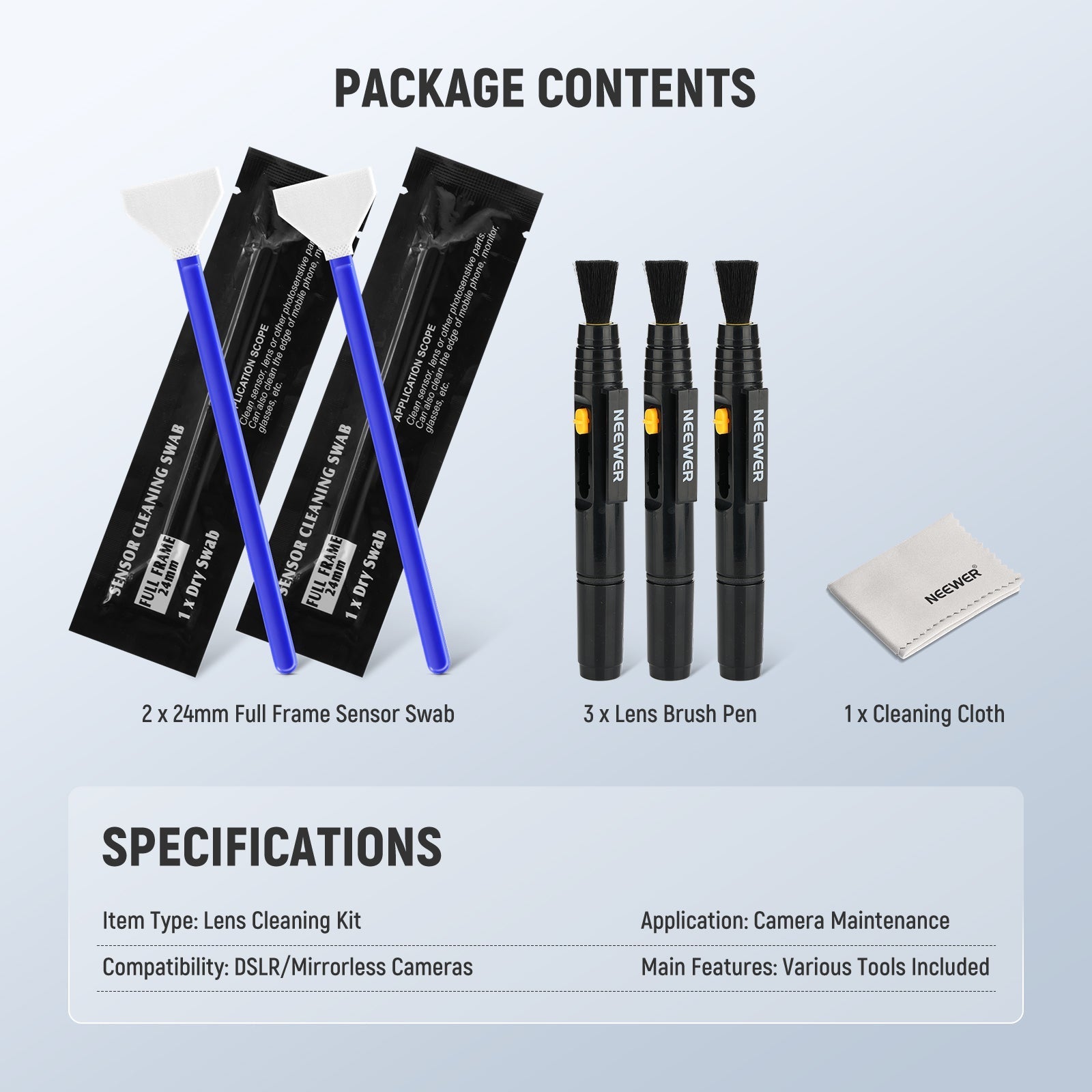 NEEWER HM-48 6 In 1 Camera Lens Cleaning Kit