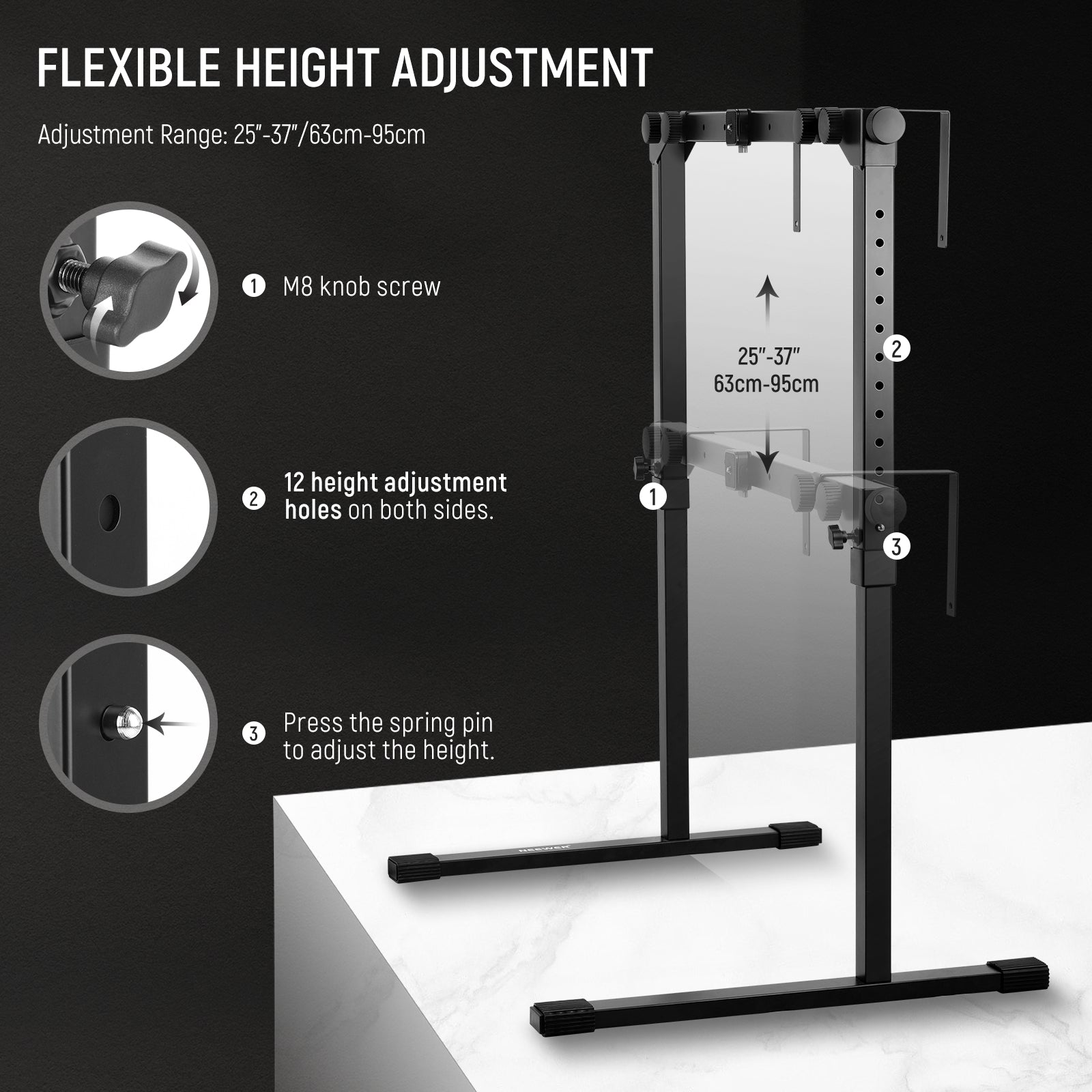 NEEWER ST200 Overhead Camera Mount Rig with Arca Type QR Plate