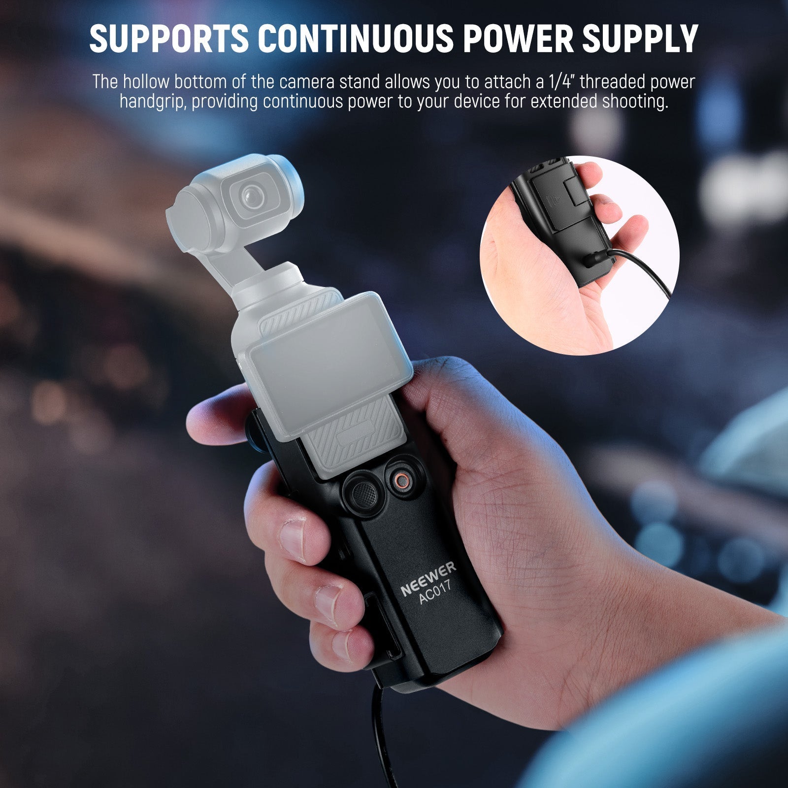 NEEWER BASICS GP-59 Extension Adapter Mount Kit for DJI Osmo Pocket 3