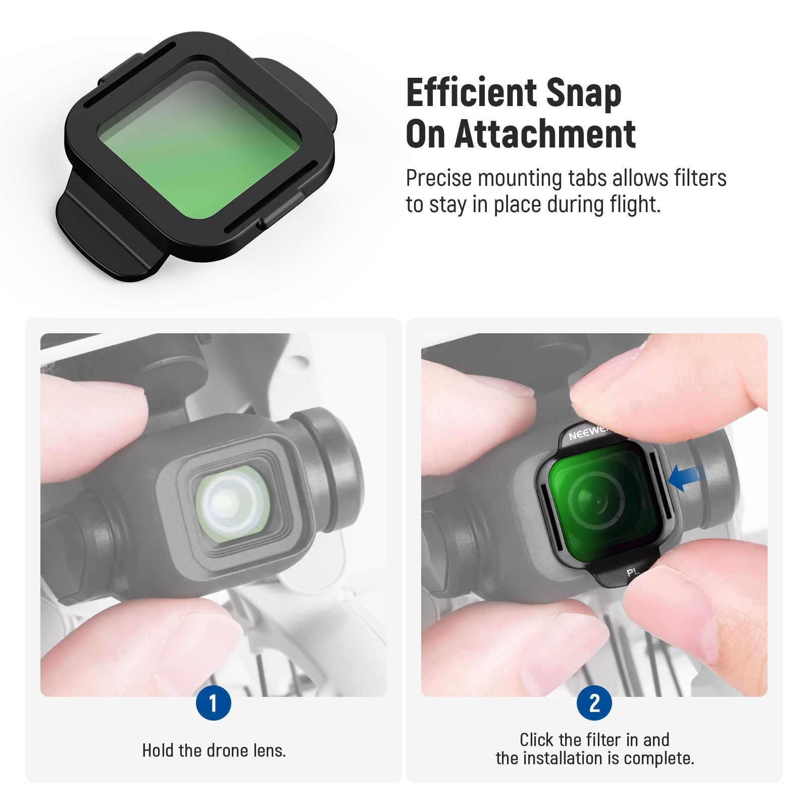 NEEWER FLN38 CPL Filter for DJI Flip / Lito X1 Drone