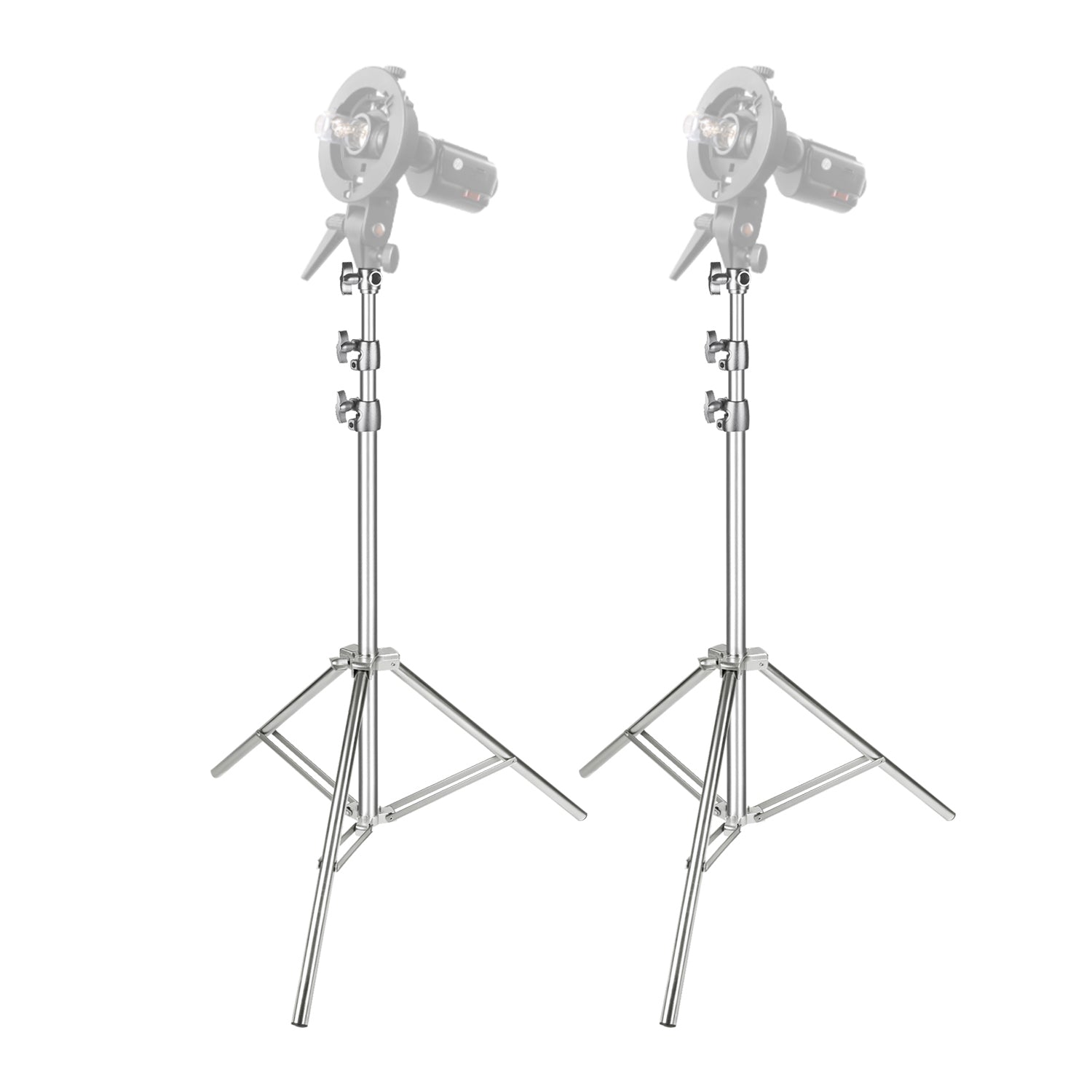 NEEWER 2 Pack Stainless Steel Heavy Duty Light Stand