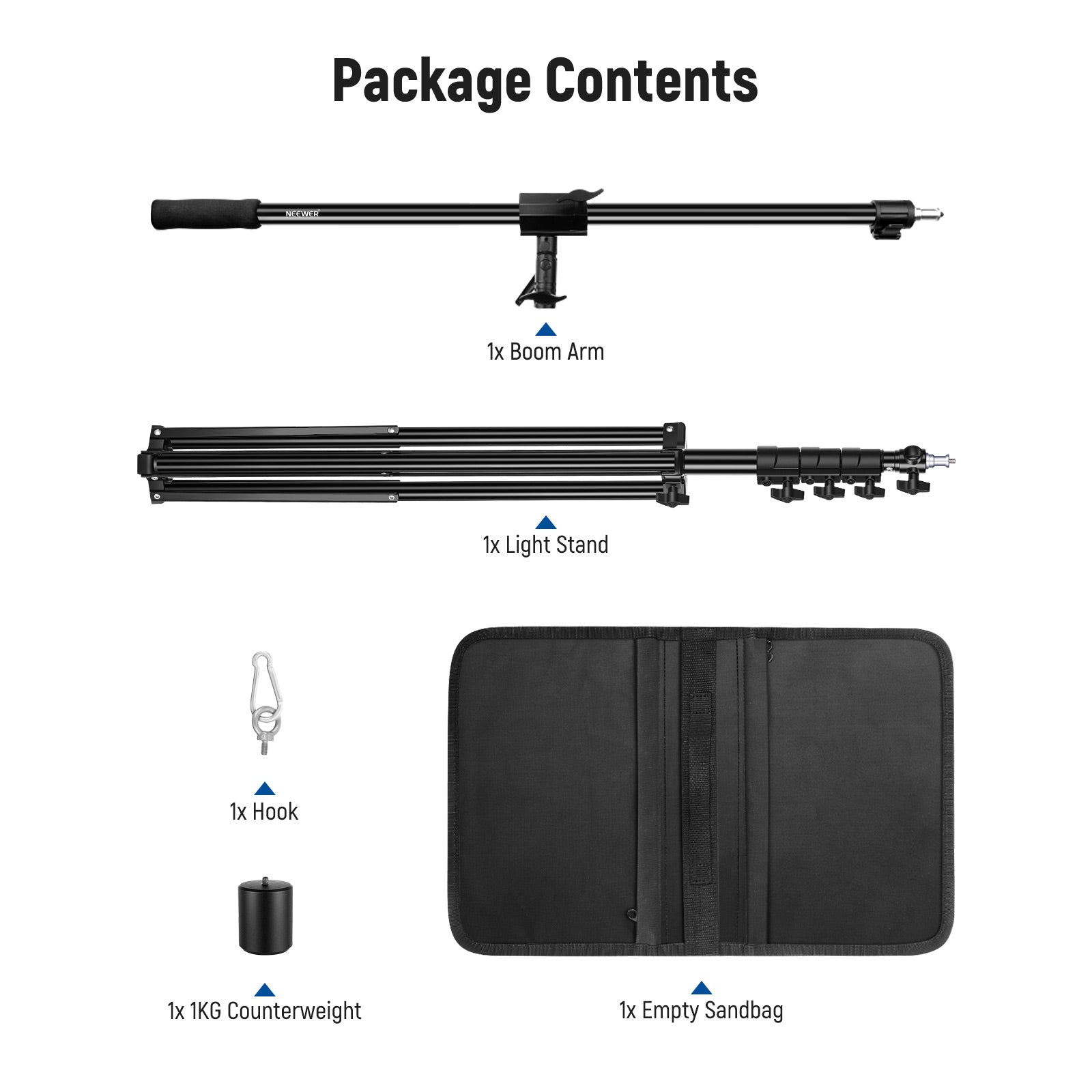 NEEWER 300cm Air Cushioned Light Stand Kit