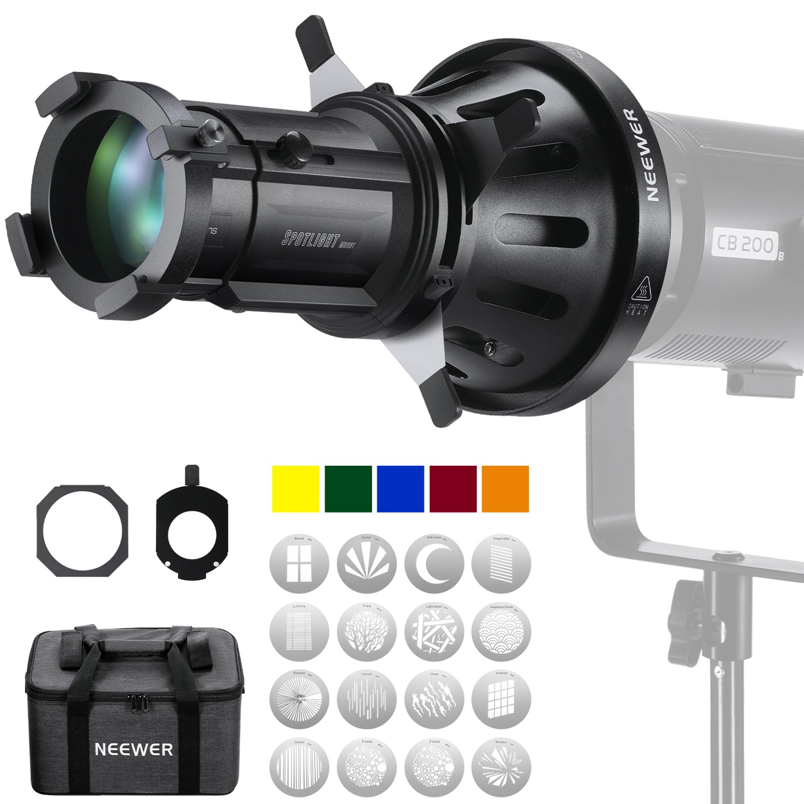 NEEWER LS-39 20° Spotlight Snoot with Bowens Mount