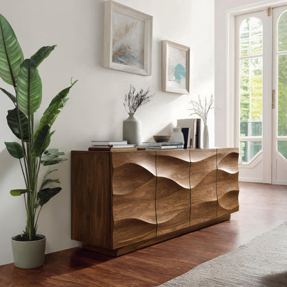Modern Wave Sideboard For Dining Or Living Room