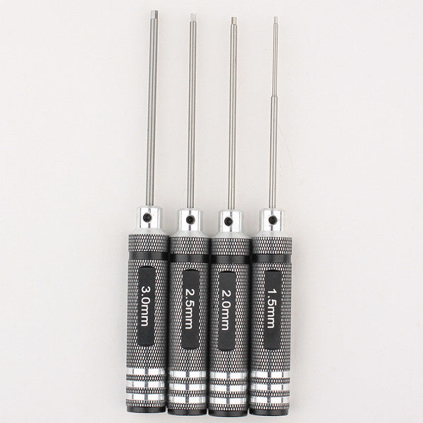 NEEWER 4 Pack Hex Driver Wrench Set(1.5mm/2mm/2.5mm/3.0mm)