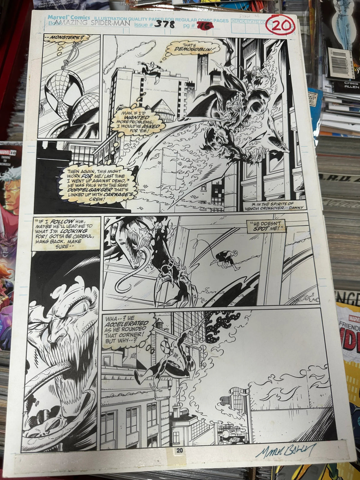 Amazing Spider-Man #378 Pg 16 Original Comic Art