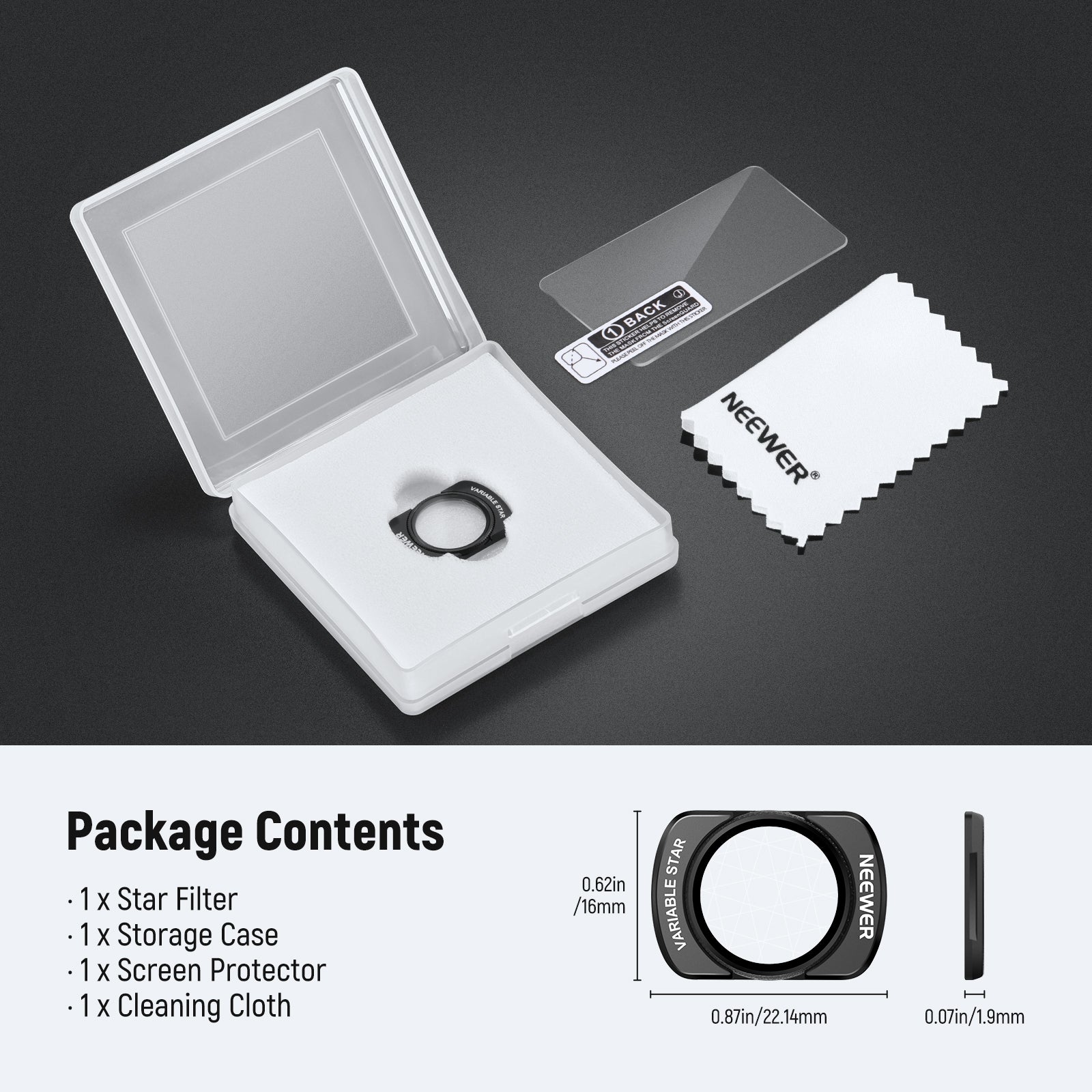 NEEWER Effect Filter For DJI Osmo Pocket 3 / Pocket 4 & Xtra Muse