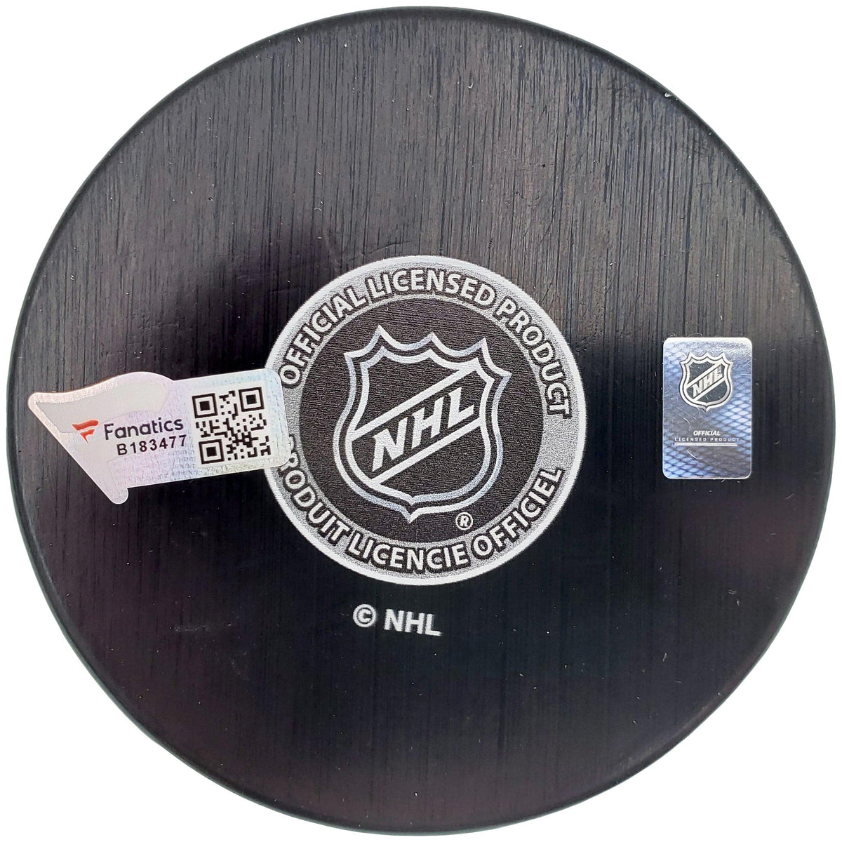 Morgan Geekie Autographed Official Seattle Kraken Logo Hockey Puck "Release The Kraken" Fanatics Holo Stock #197087