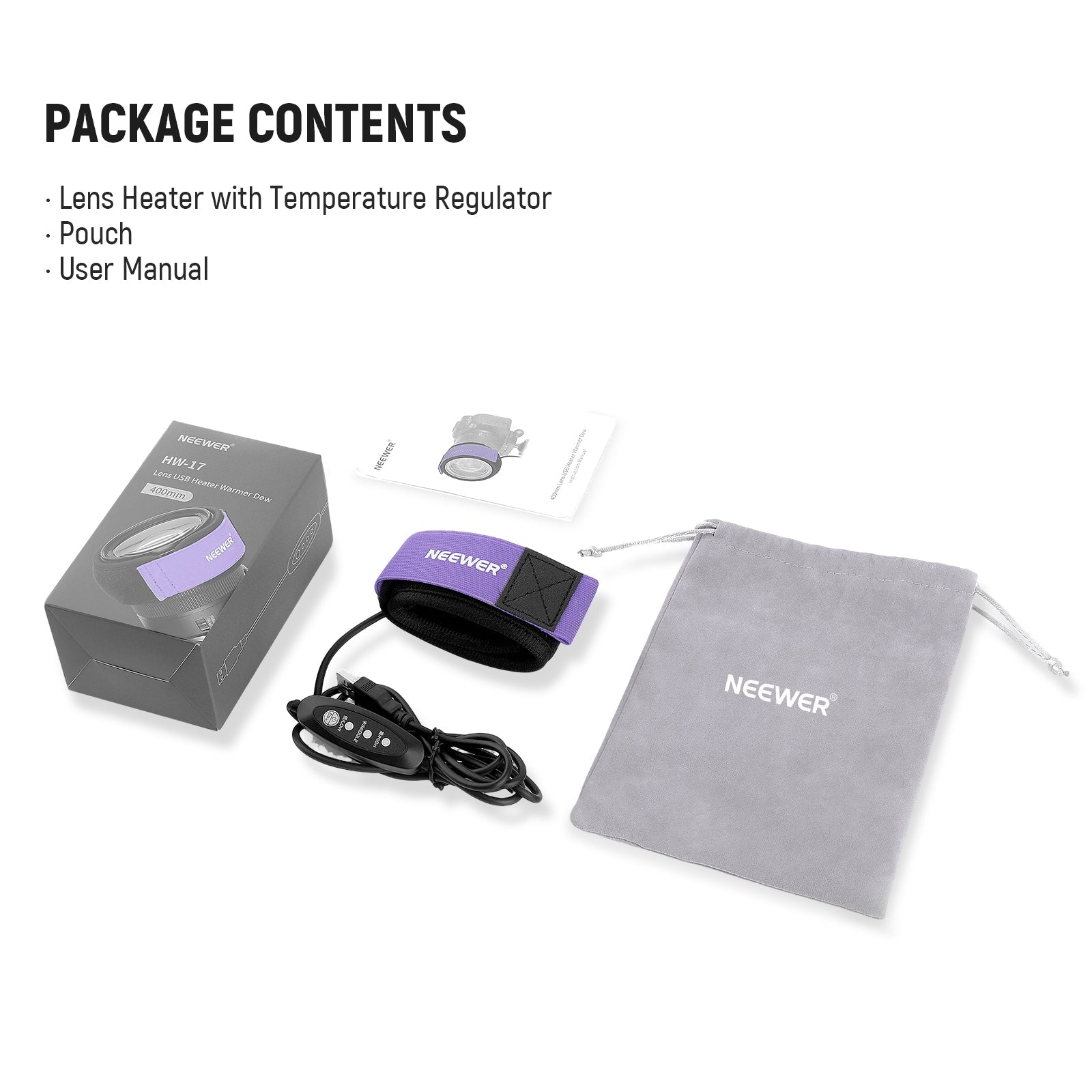 NEEWER HW-28B USB Lens Heater Warmer