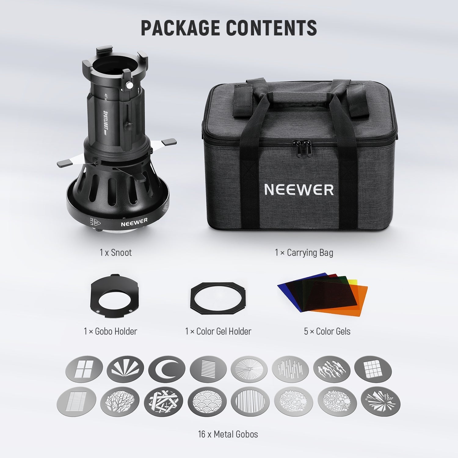 NEEWER LS-38 40° Spotlight Snoot with Bowens Mount