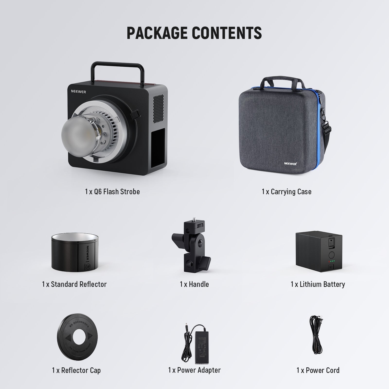 NEEWER Q6 600Ws 2.4G TTL HSS Outdoor Studio Flash
