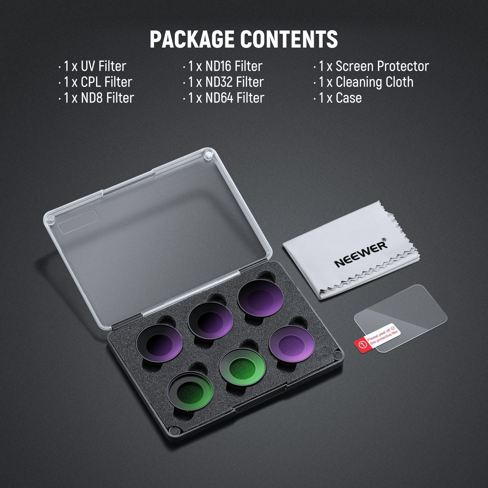 NEEWER ND Filter Set For DJI Osmo Nano