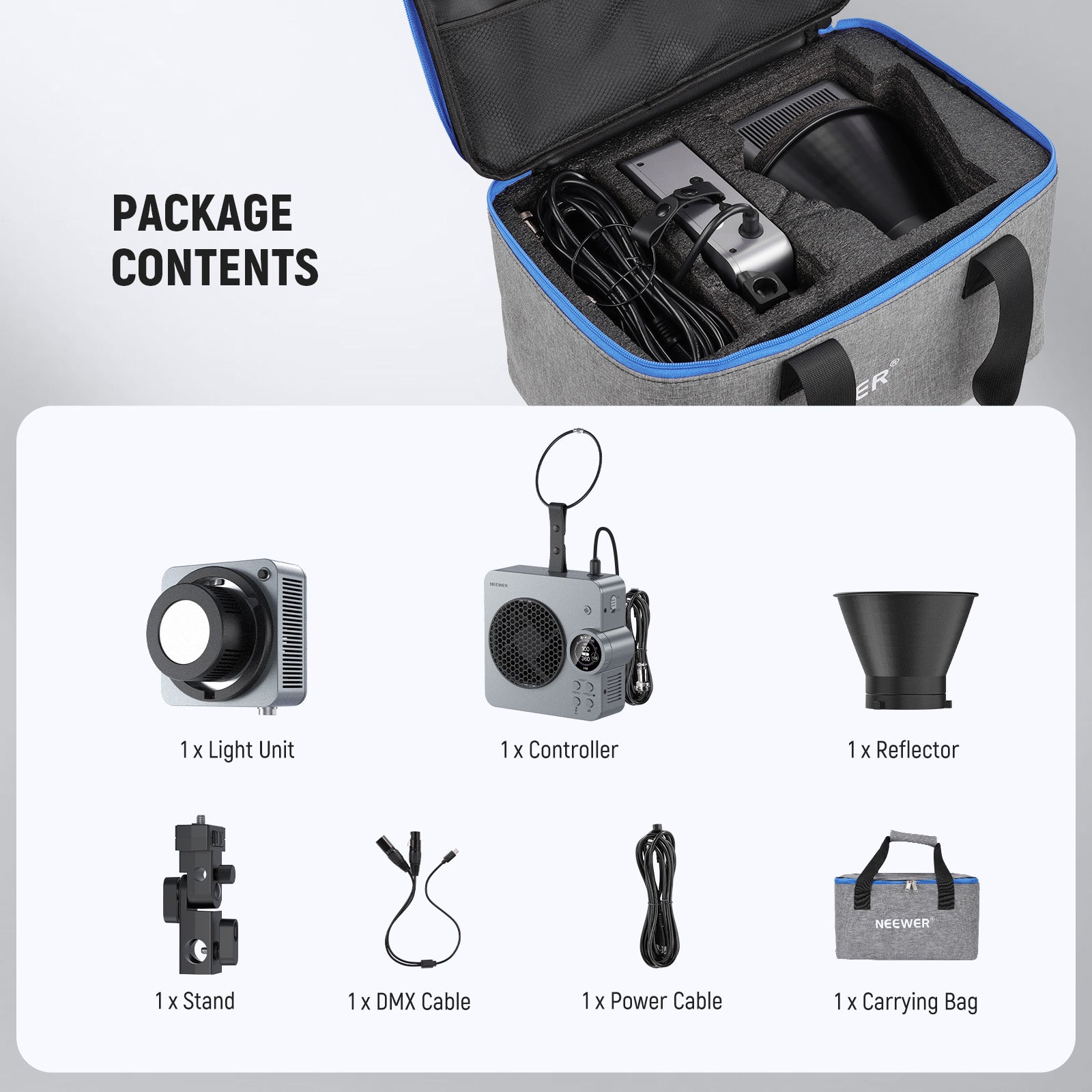 NEEWER HS200C 280W Portable RGB LED Video Light