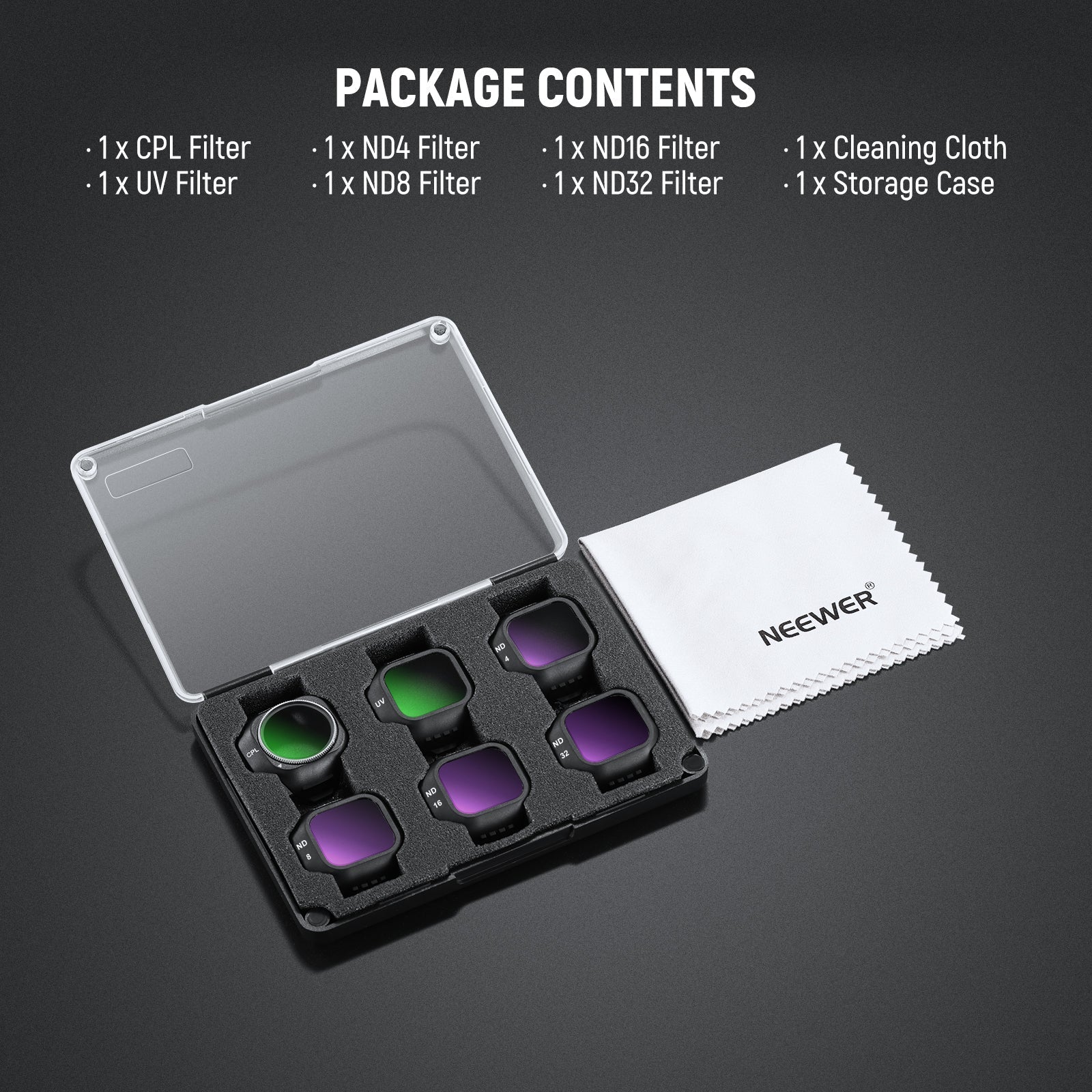 NEEWER Filter Set Compatible with DJI Mini 5 Pro Drone