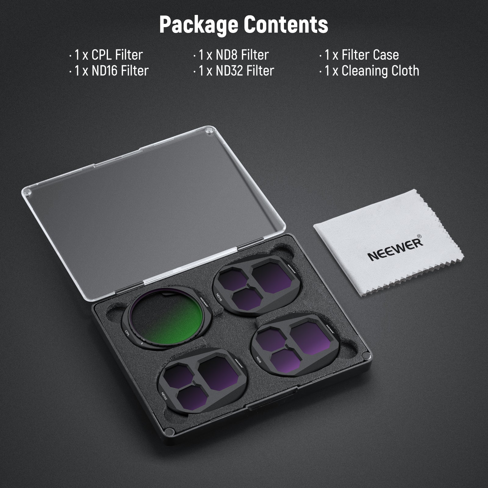 NEEWER CPL + ND Filter Set For DJI Mavic 4 Pro Drone