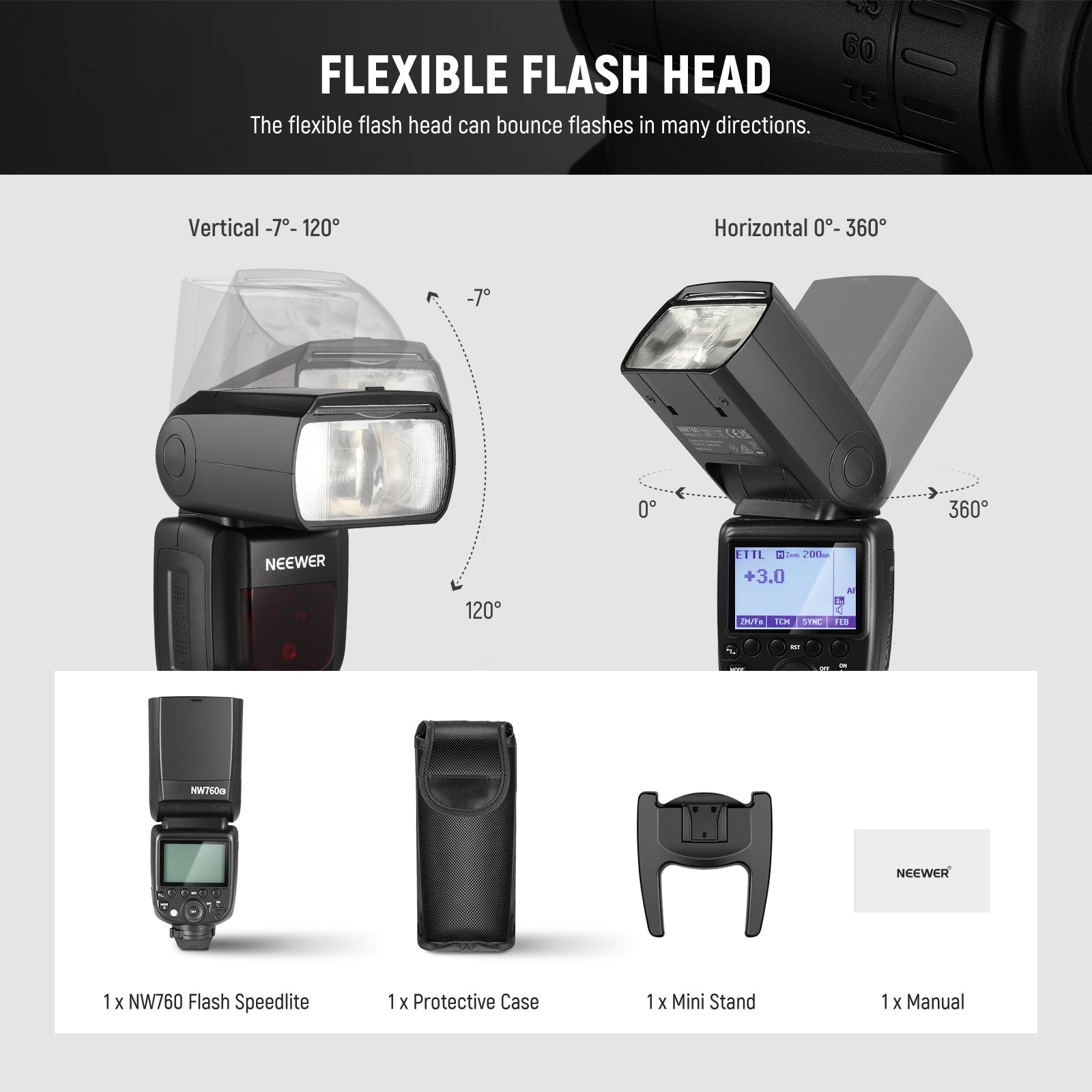 NEEWER NW760 TTL Flash Speedlite