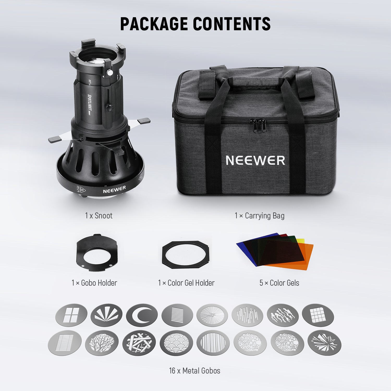 NEEWER LS-39 20° Spotlight Snoot with Bowens Mount