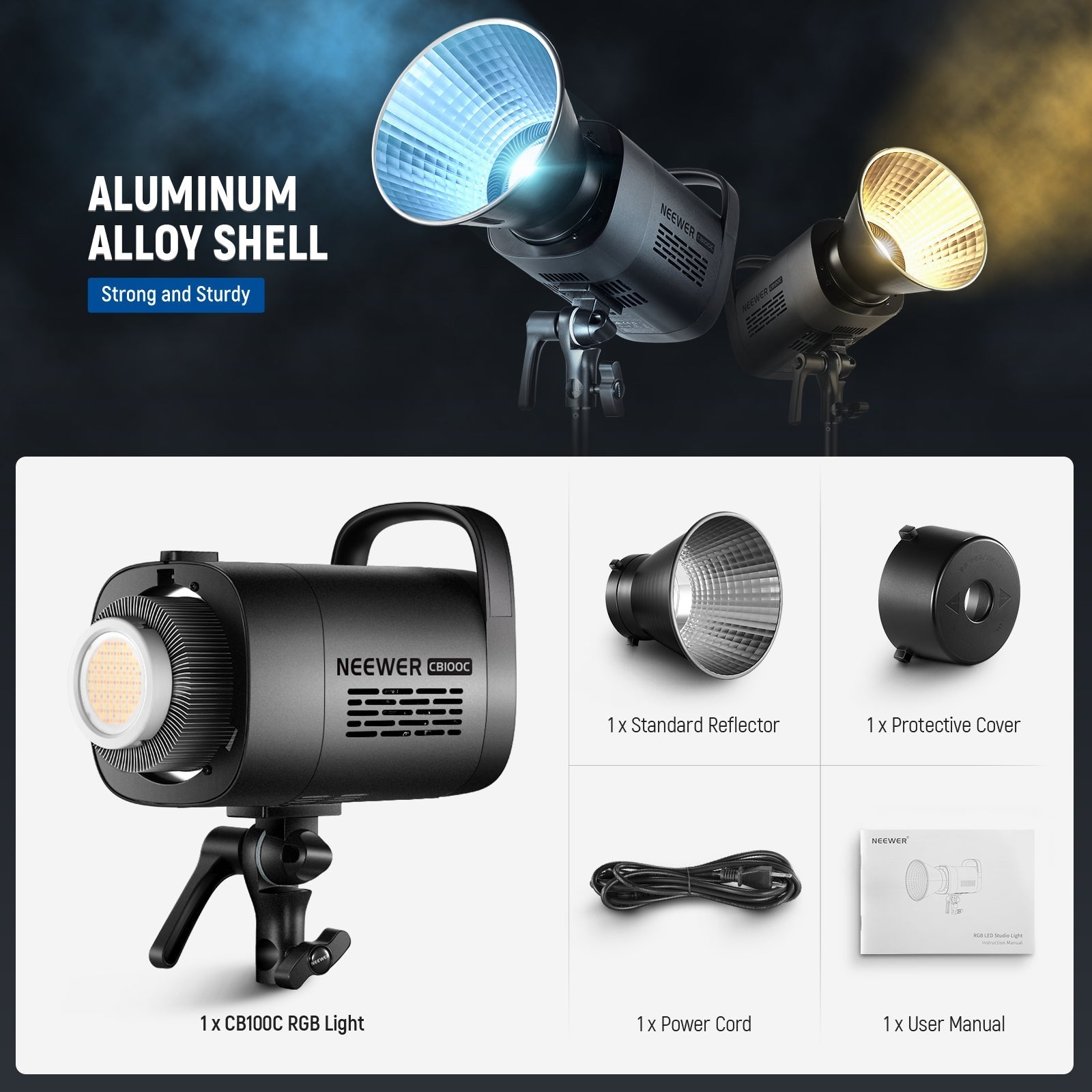 NEEWER CB100C 130W RGB LED Video Light