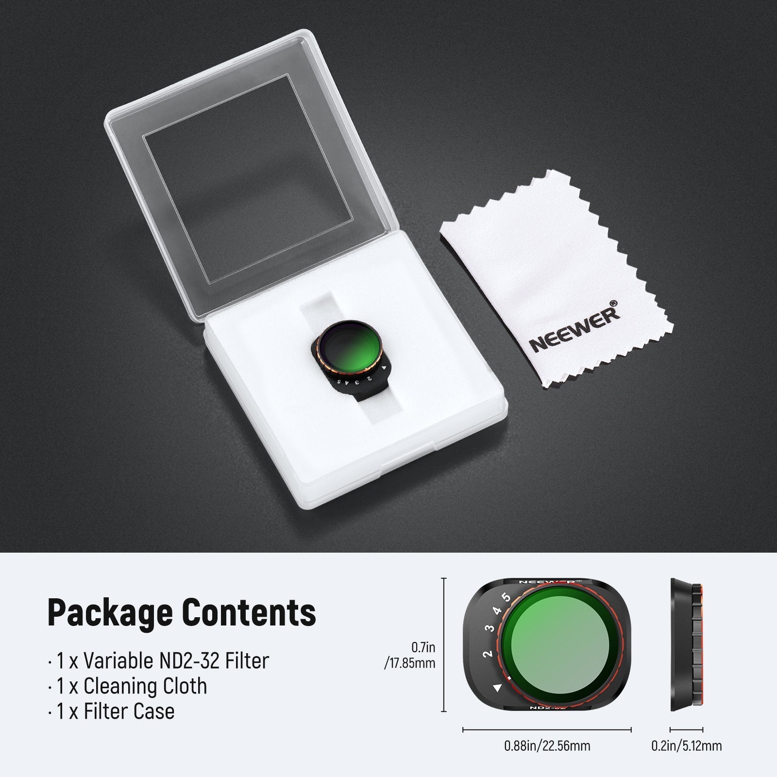 NEEWER Variable ND Filter Set For DJI Mini 4 Pro