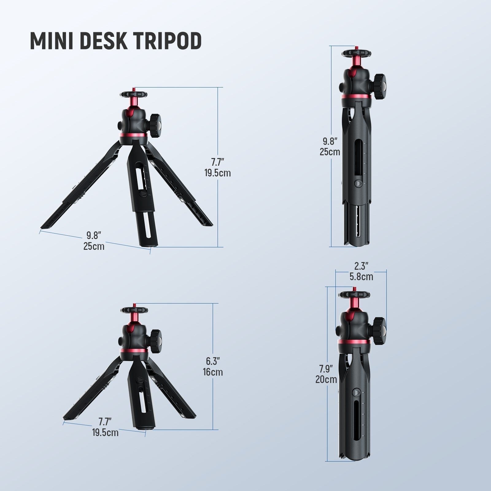 NEEWER ENTRY LEVEL VERSION GM-2G Mini Desk Tripod