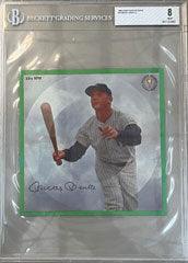 1964 Auravision Records #10 Mickey Mantle New York Yankees 33 1/3 RPM 7 Inch Flexi Baseball Card (BGS 8 NM-MT 0011323497)