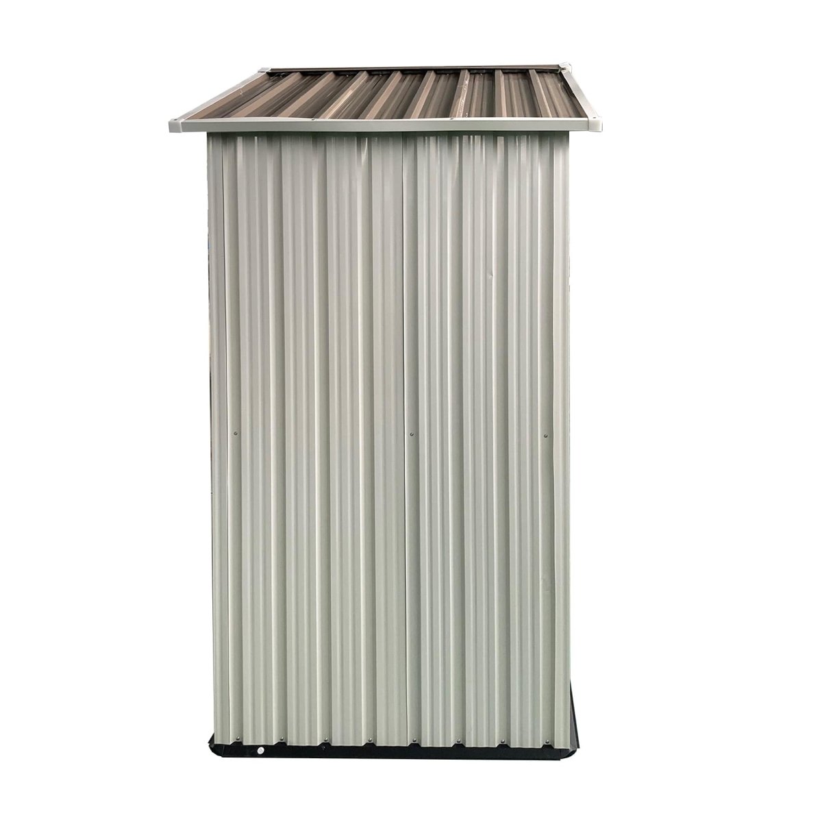 Cream White 5×3FT Outdoor Storage Shed | Heavy Duty Lockable Garden House