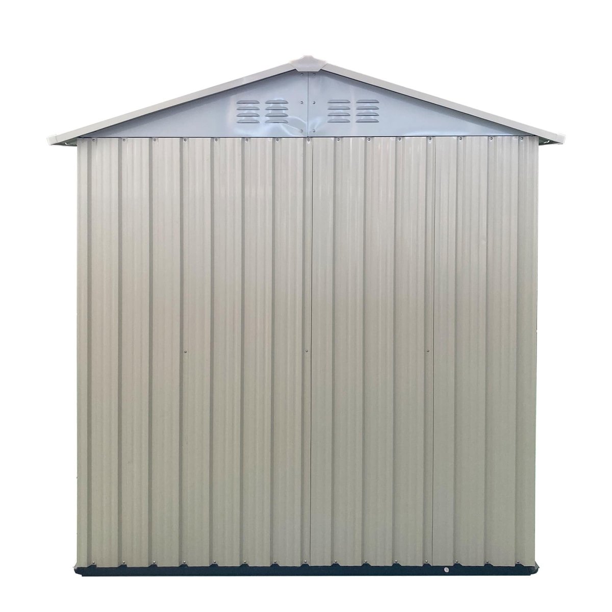 Cream White 5×3FT Outdoor Storage Shed | Heavy Duty Lockable Garden House