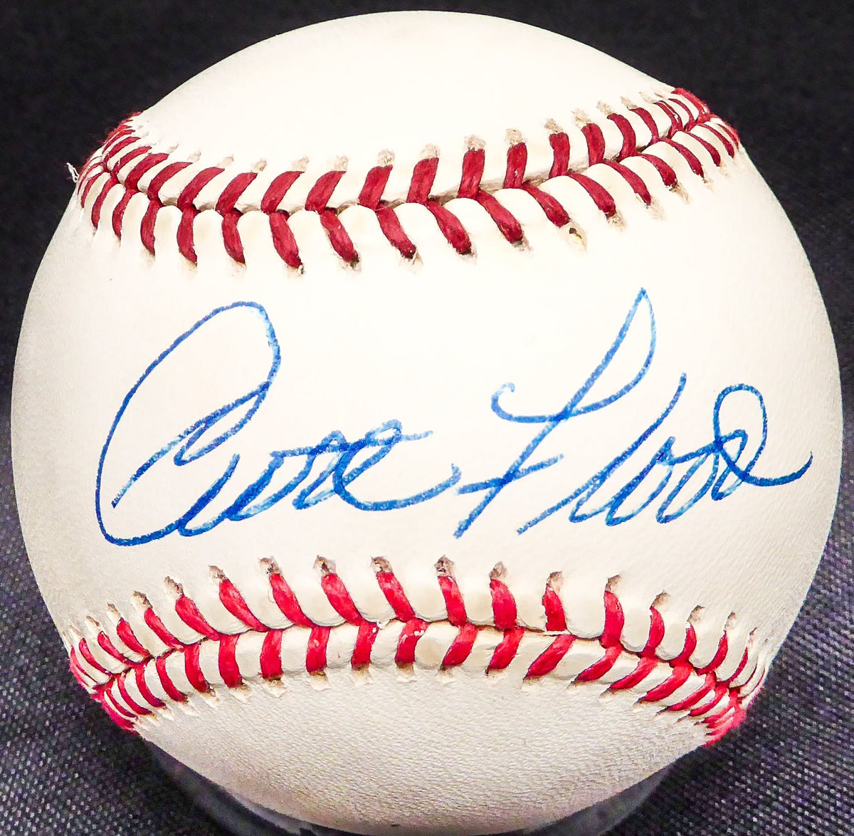Curt Flood Autographed Official NL Baseball St. Louis Cardinals PSA/DNA #AN11243