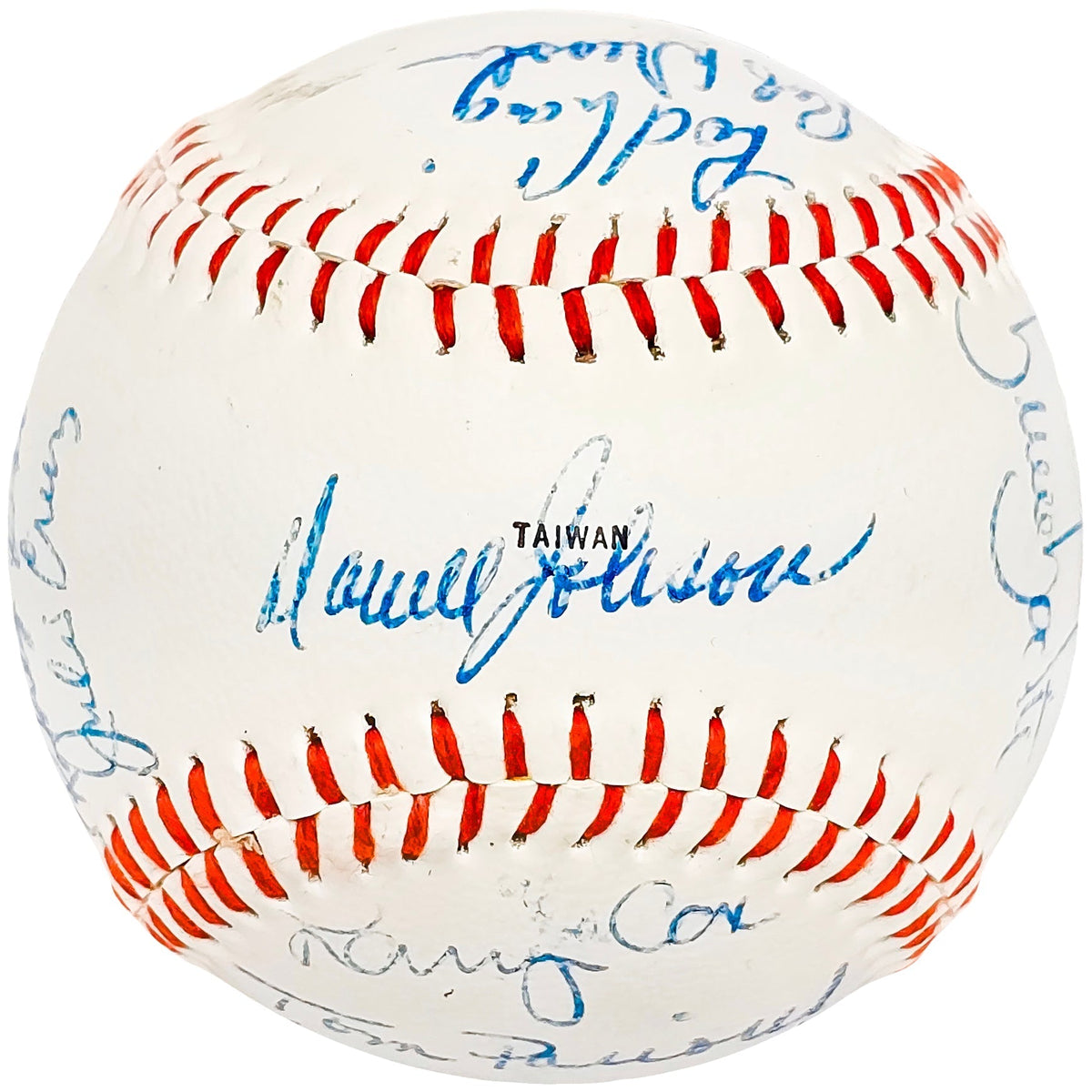 1980 Seattle Mariners Team Signed Autographed Official McGraw League Baseball With 17 Signatures SKU #218509