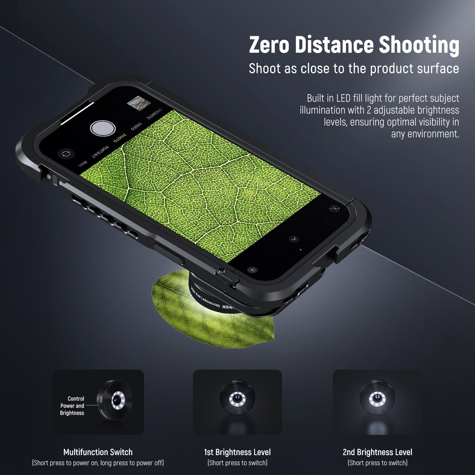 NEEWER LS-32 45X Phone Microscope with 17mm Thread