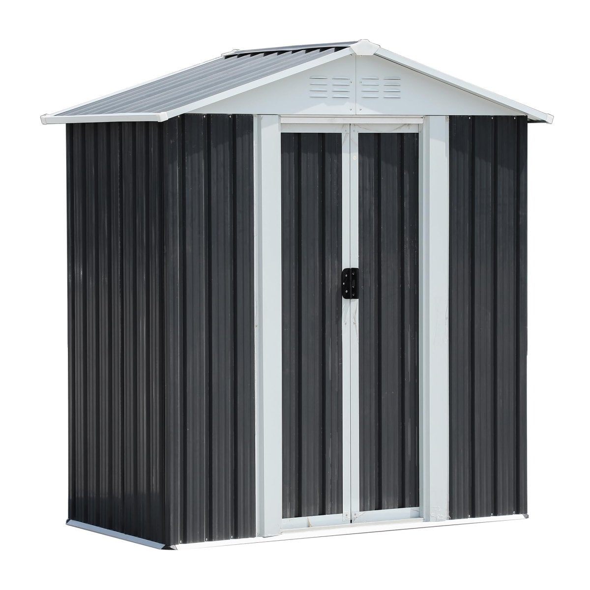 5x3FT Heavy Duty Outdoor Storage Shed with Sliding Doors