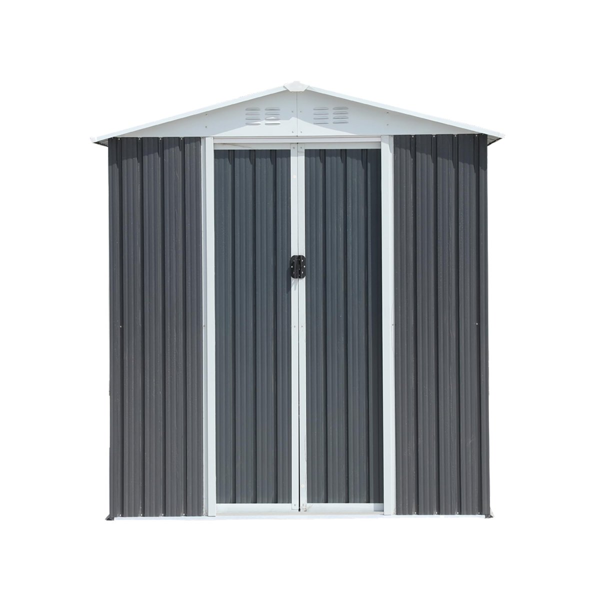 6x4FT Outdoor Metal Storage Shed | Aluminum Alloy Garden Shed