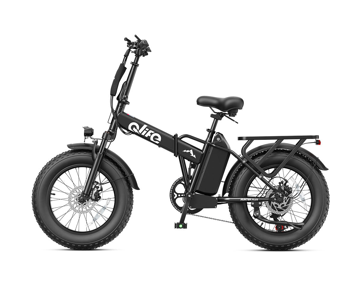 Hunter Plus All-Terrain Folding Electric Bike for Adults