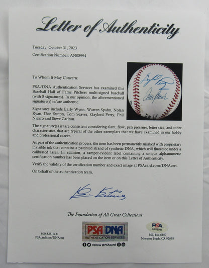 300 Wins Club Signed Rawlings Baseball PSA/DNA LOA AN08994