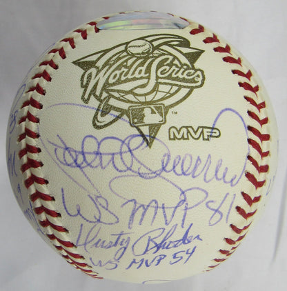 Multi Signed Auto Rawlings World Series MVP Baseball w/ Multiple Insc Steiner Hologram