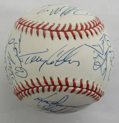 Terry Collins, Rickey Henderson, Tim Salmon and More Multi Signed Auto Baseball B171
