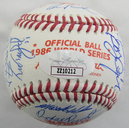 1986 World Series Champion New York Mets Signed Auto Rawlings 1986 World Series Baseball JSA ZZ10212