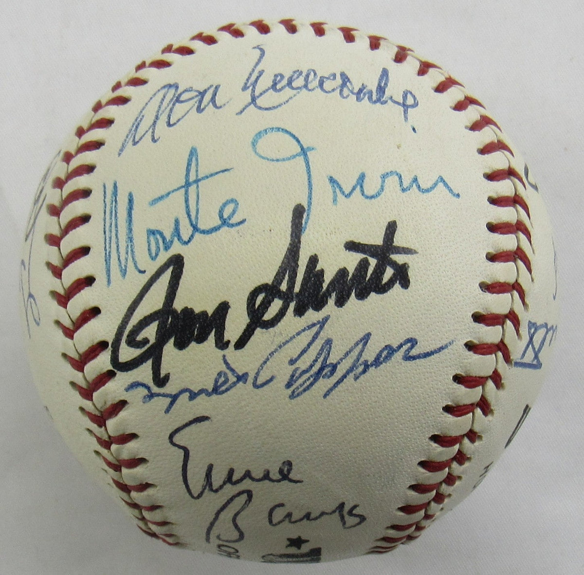 Circa 1980's Old-Timers Reunion George Bush 41 , Juan Marichal Enos Slaughter +15 Signed Auto Baseball JSA LOA B18955
