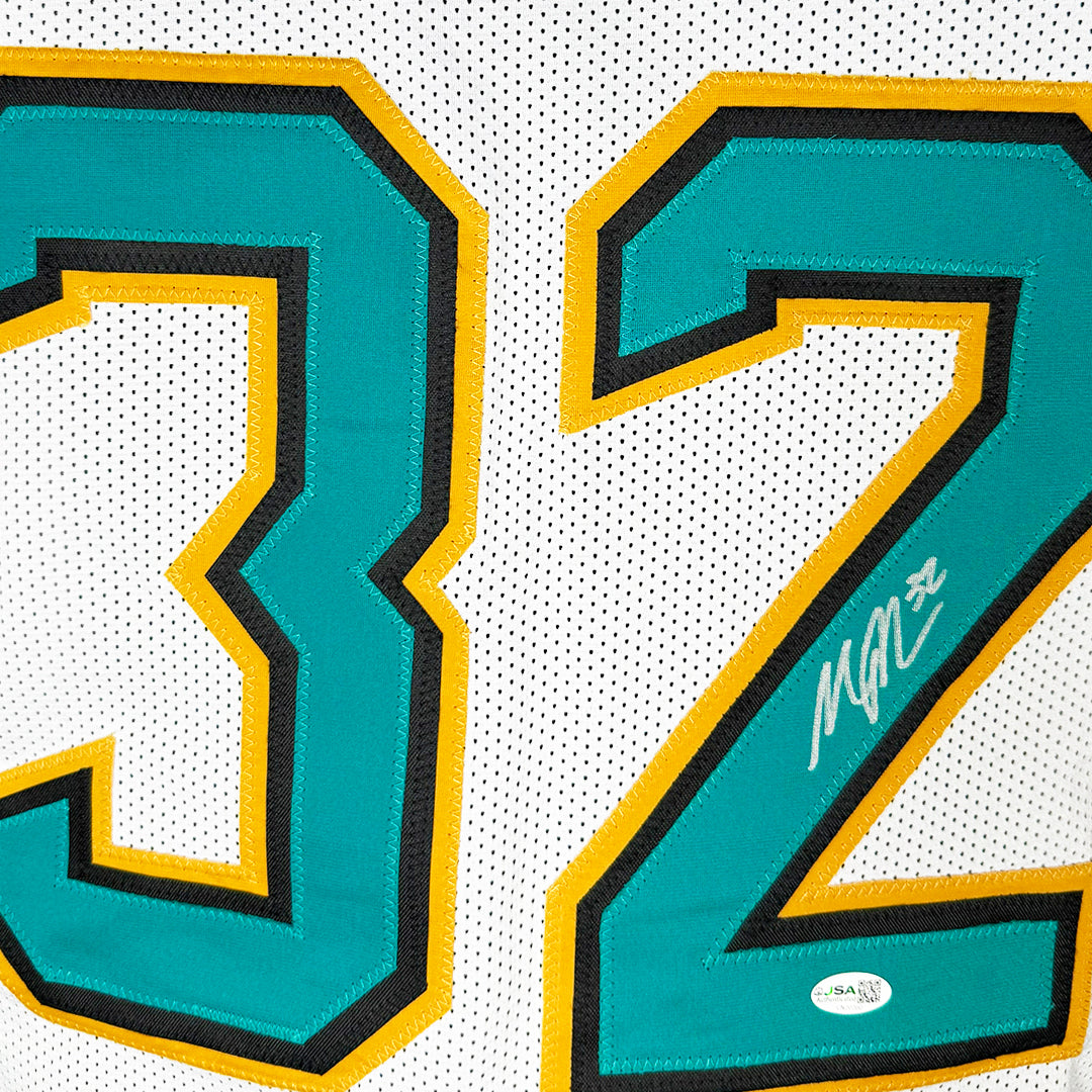 Maurice Jones-Drew Signed Jacksonville White Football Jersey (JSA)