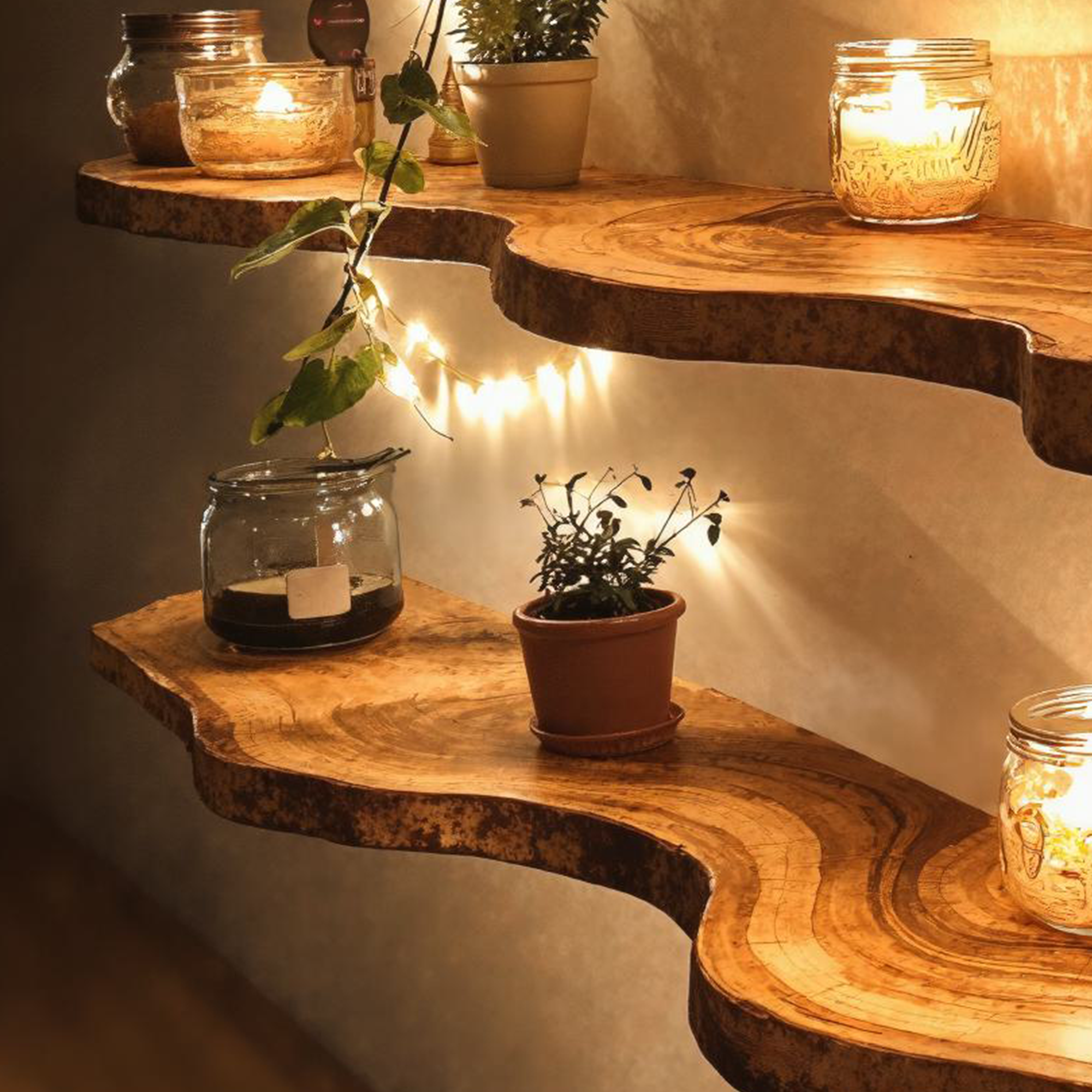 Farmhouse Floating Shelves Live Edge