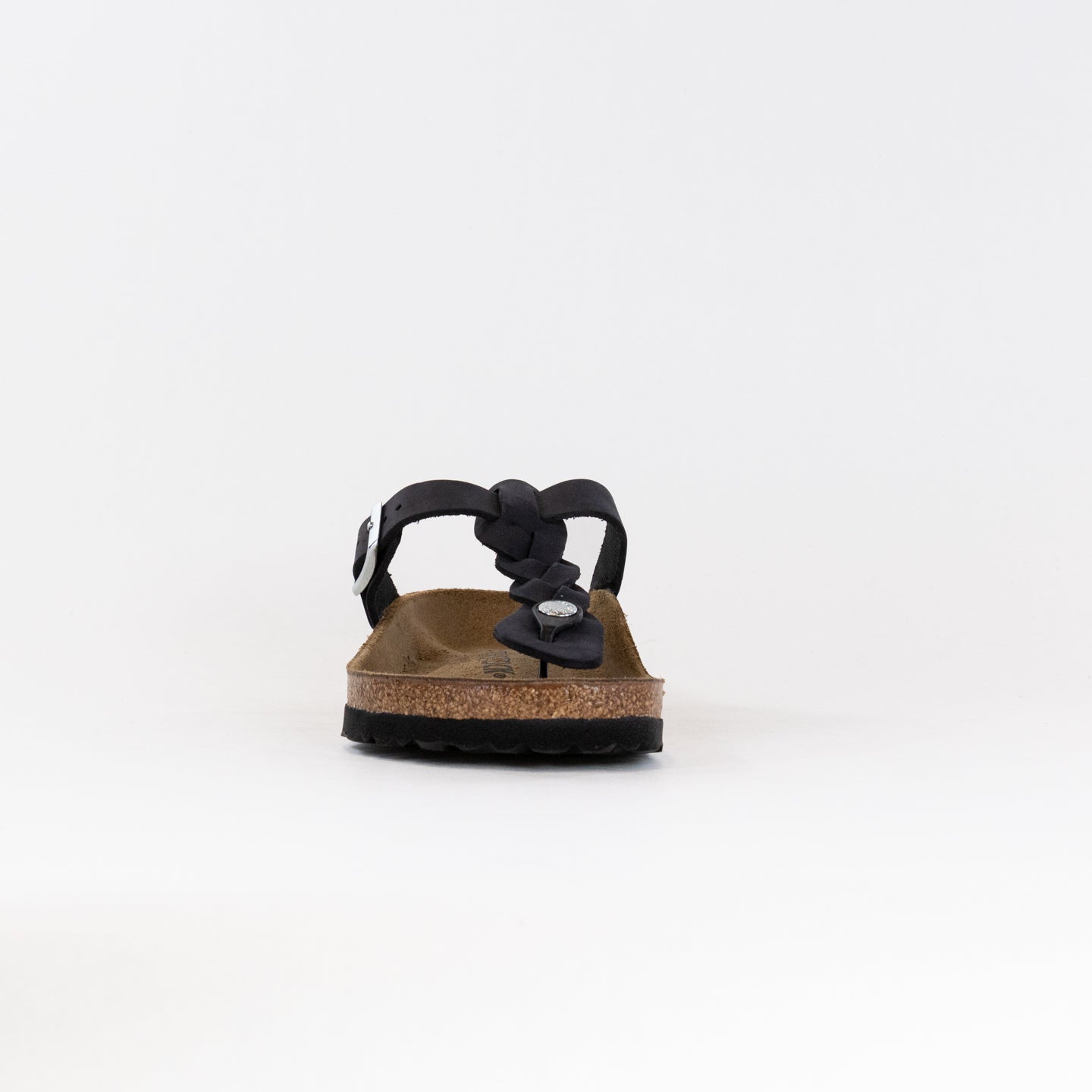 Gizeh Braided Geöltes Leder (Damen) - Schwarz