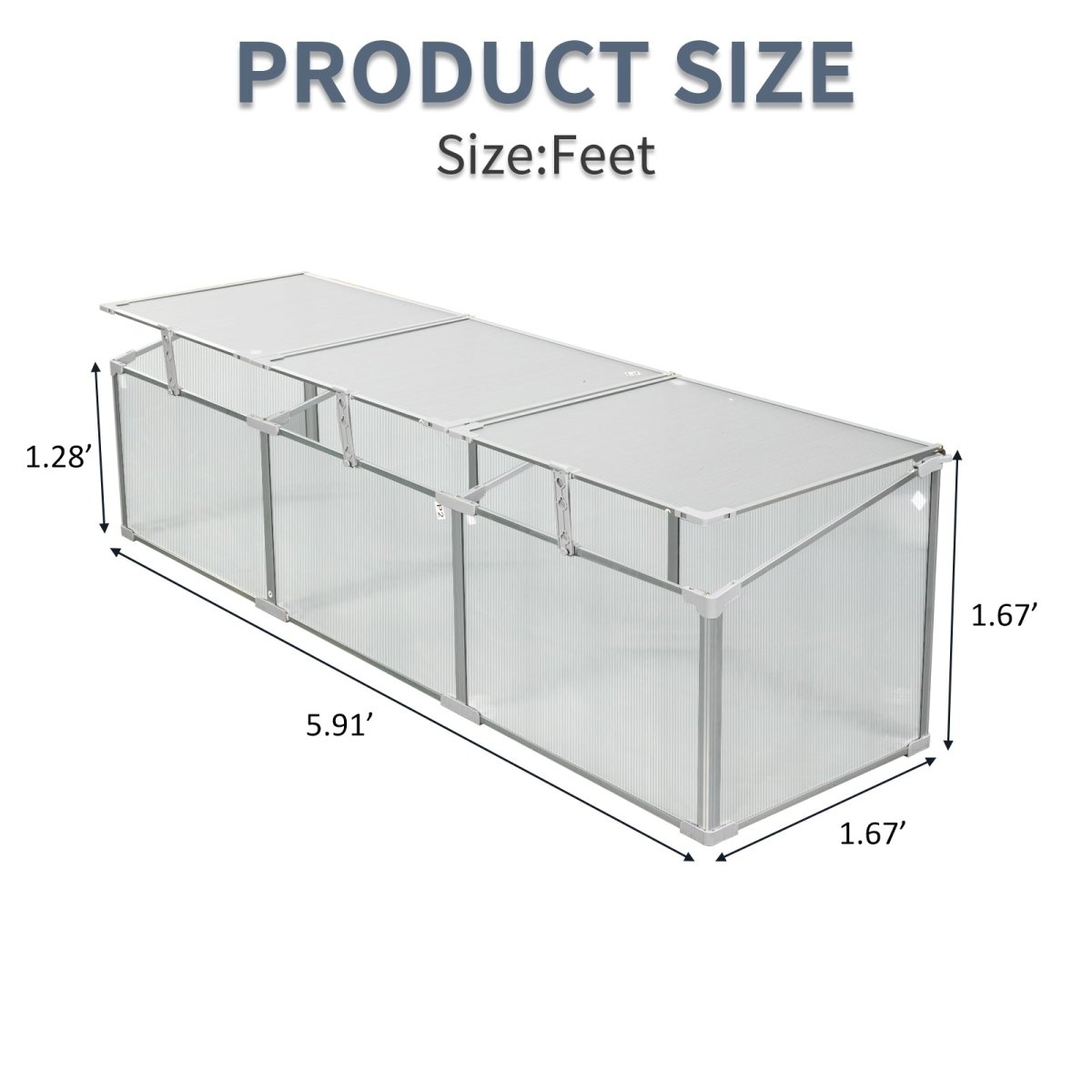 Polycarbonate Greenhouse for Outdoors in Winter