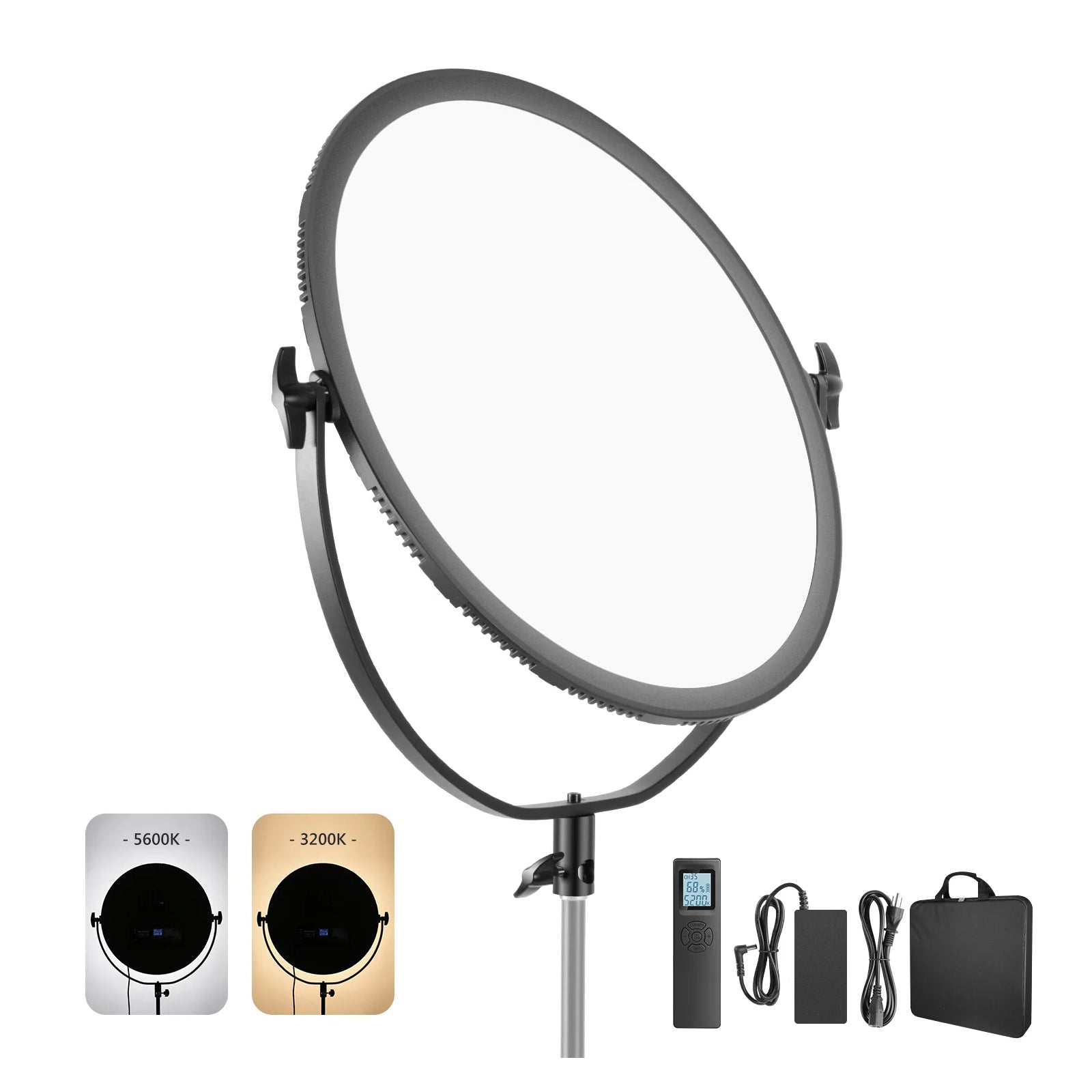 NEEWER NL-360ARC 18" 70W Ultra Thin Bi-Color Round LED Light