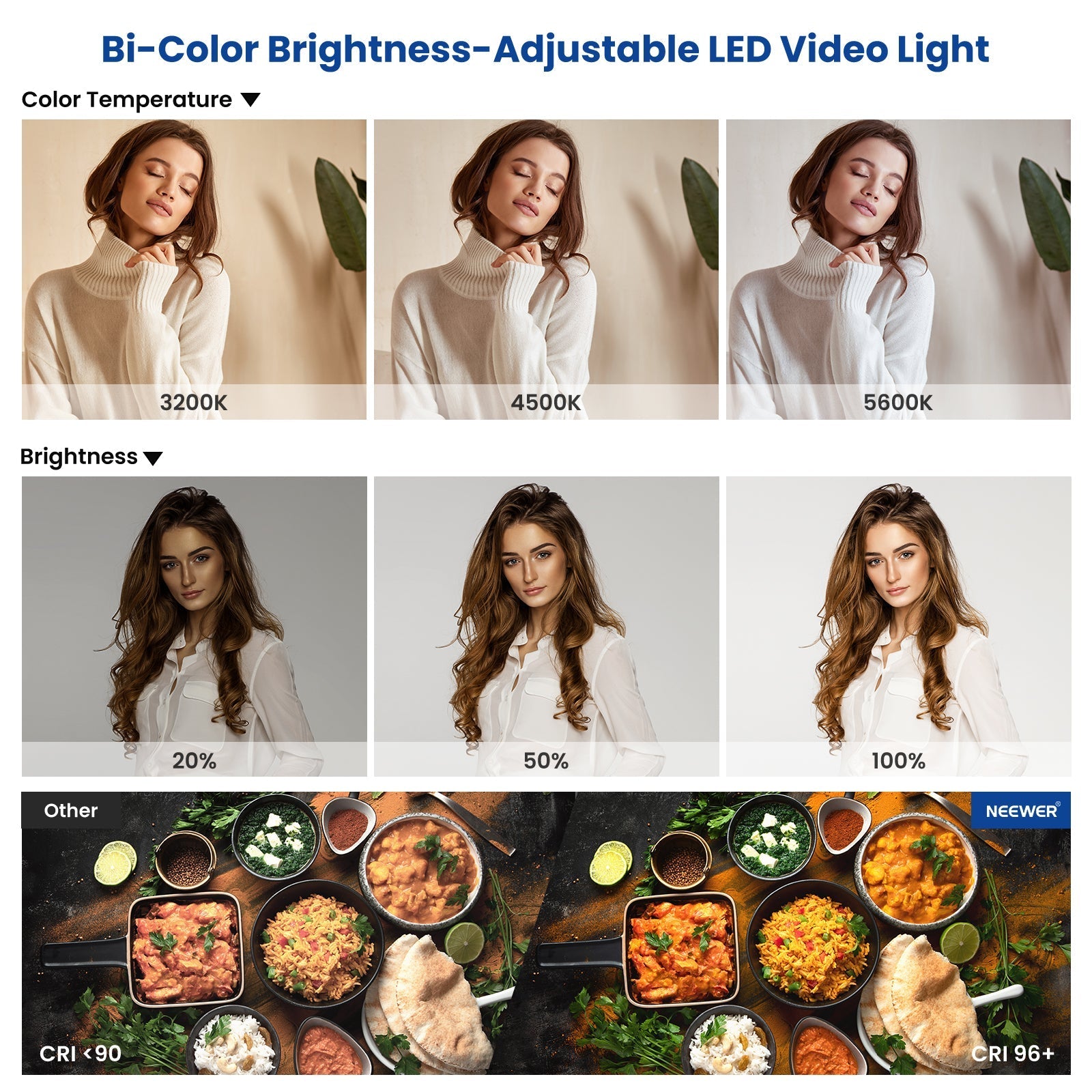 NEEWER NL660 Bi-Color LED Video Light