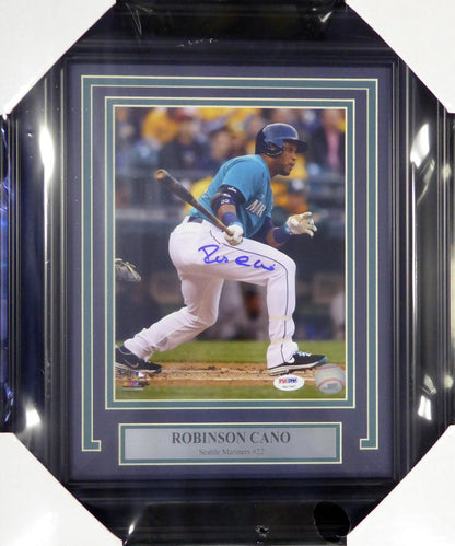 Robinson Cano Autographed Framed 8x10 Photo Seattle Mariners PSA/DNA Stock #107797