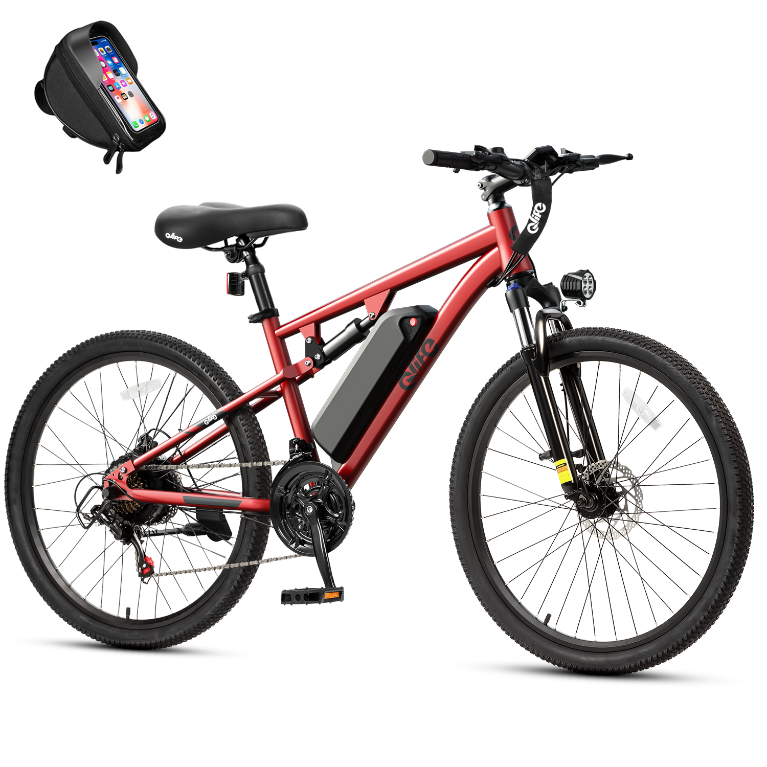 Racer Ultra Step-Over Full-Suspension Mountain eBike for Adults