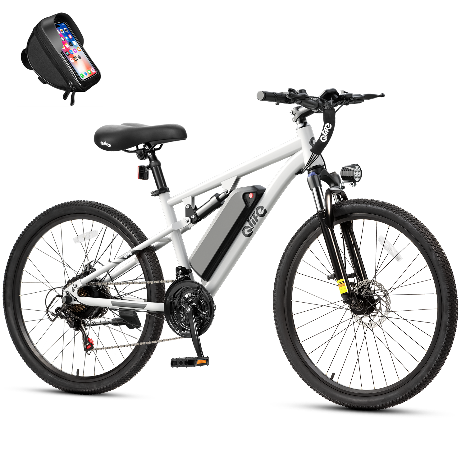 Racer Ultra 27.5'' Full-Suspension Mountain eBike for Adults