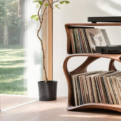 Farmhouse Record Stand Cozy Living Room Furniture