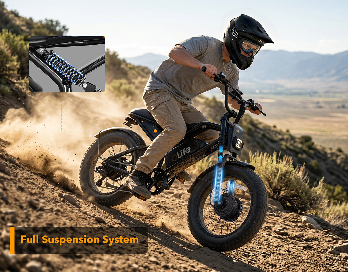 Spark Max Dual Motor 20x4.0" Hydraulic Brakes Moped-Style E-Bike