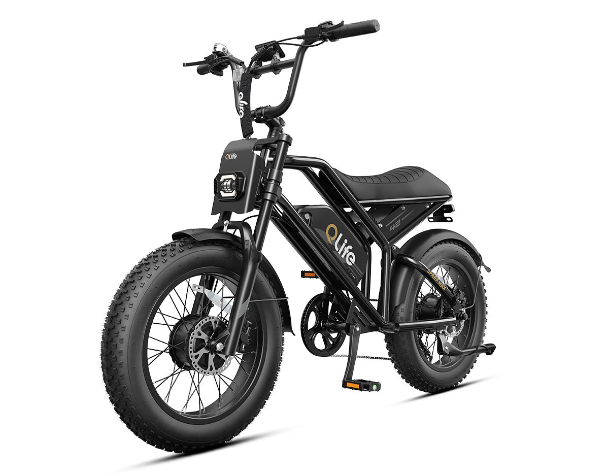 Spark Max Dual Motor 20x4.0" Hydraulic Brakes Moped-Style E-Bike
